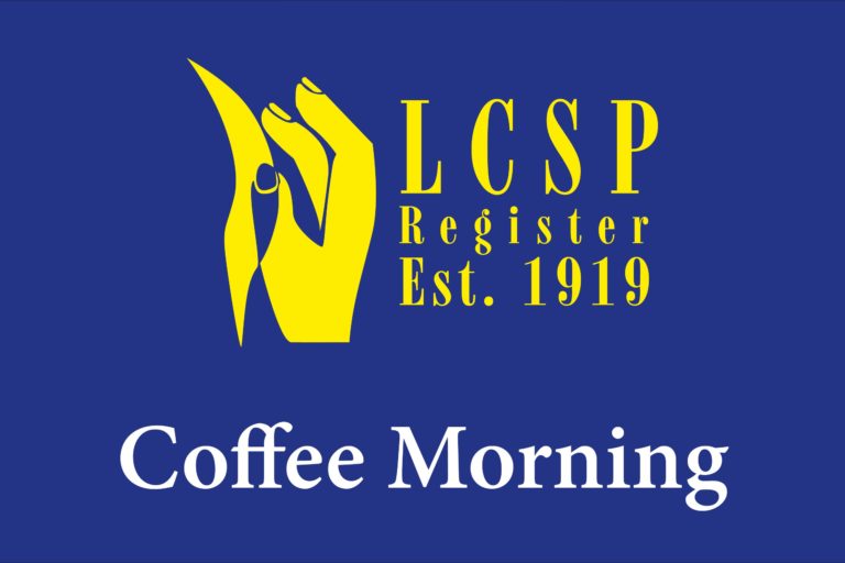 LCSP Register Tutorial Coffee Morning with Rachel Lead on 26th October